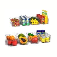 HOOJO Refrigerator Organizers and Storage – 8pcs Clear